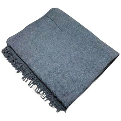 Manta Grande Para Sofá 1,70x2,20 Capa De Sofa Decorativa E Protetora 100% Algodão Cinza Escuro