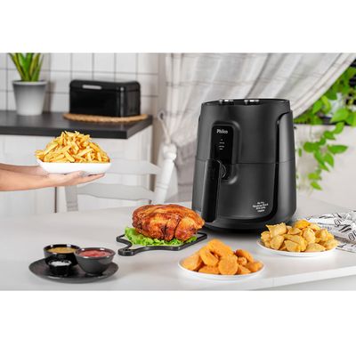 Fritadeira Air Fryer Philco PFR15PG Gourmet Black 4L 1500W 127V