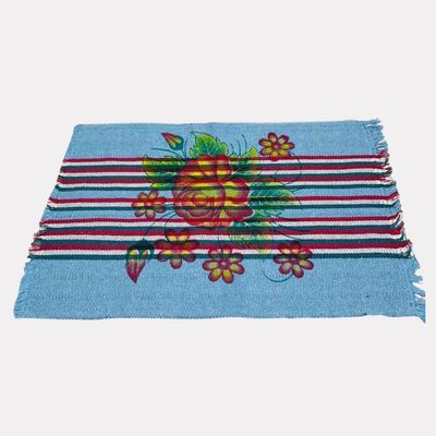 Kit 5 Tapete Para Piso De Banheiro Estampado Simples Capacho De Porta De Entrada Em Algodão