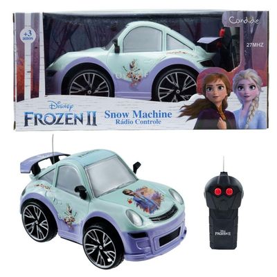 Kit Frozen - Veículo Controle Remoto Snow Machine - Azul + Laptop Frozen Bilíngue