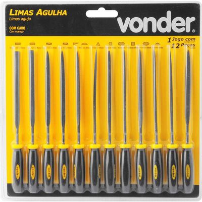 Lima Agulha Jogo Com 12 Com Cabo Vonder