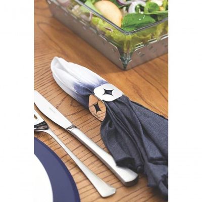 Jogo De Argolas Para Guardanapo Tramontina Luce Aço Inox 6 Peças