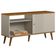 Rack Para Sala De Estar Tv 50 Pol 120cm Pés Palito Odem L05 Nature Off White - Lyam Decor