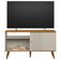 Rack Para Sala De Estar Tv 50 Pol 120cm Pés Palito Odem L05 Nature Off White - Lyam Decor