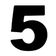 Número 5 Em Acm Preto 125mm - 600-5 - Numeral