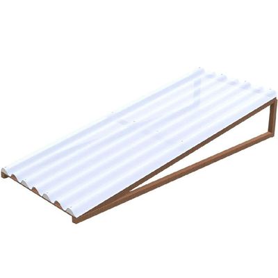 Telha Plástica Onda Alta 1,2mm 2,44x1,10 Metros - 51.0244 - Atco Telha Plast Onda Alta 2,44x1,10 Atco-ibrap