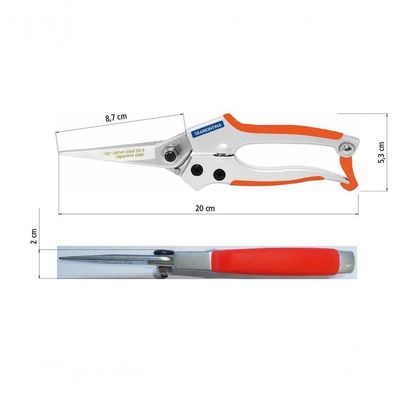Tesoura Para Frutas Tramontina Aço Com Cabo Emborrachado