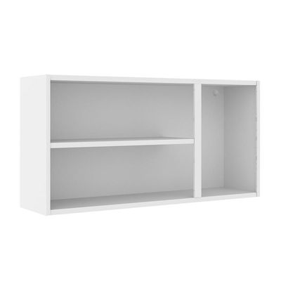 Armário Aéreo Aço 3portas De Vidro Vermelho Colors Bertolini Vermelho/branco