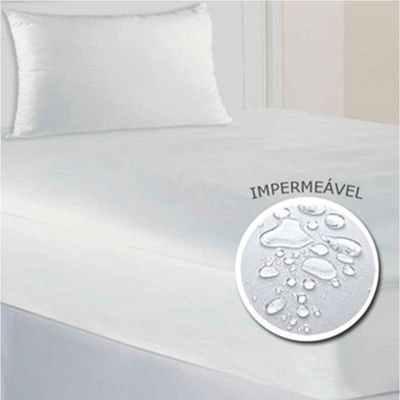 Protetor Colchão King Impermeável Malha Altenburg Branco