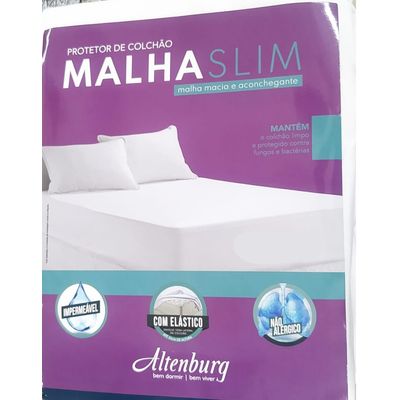 Protetor Colchão Solteirão Slim Imp. Malha Branco Altenburg