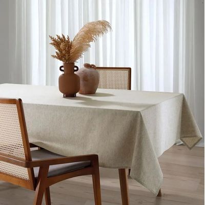 Toalha Mesa Quadrada 200x200cm Linhares Natural Dohler
