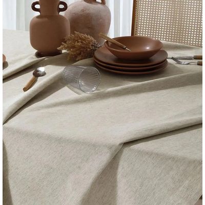 Toalha Mesa Quadrada 200x200cm Linhares Natural Dohler