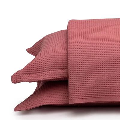 Colcha Casal 3 Peças Algodão Piquet Favo Dohler Rose