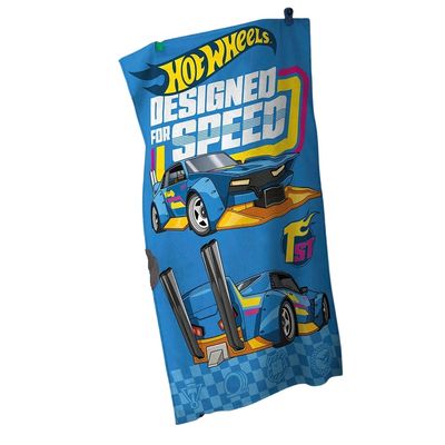 Toalha Banho Infantil Felpudo 70x115cm Hot Wheels 16 Dohler