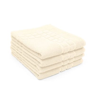 Toalha Piso Domus 50x80cm Bouton Perola