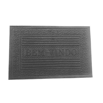 Capacho Bem Vindo 37x57cm Emborrachado Argivai Preto