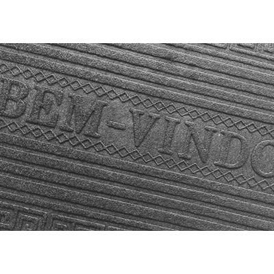 Capacho Bem Vindo 37x57cm Emborrachado Argivai Preto