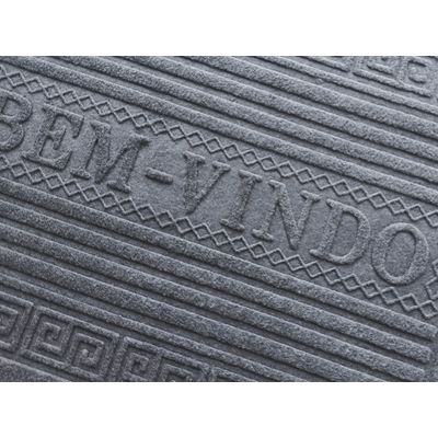 Capacho Bem Vindo 37x57cm Emborrachado Argivai Preto