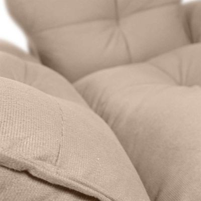 Poltrona Opala Tokio Para Descanço Confortável Toquio Matrix Suede Bege