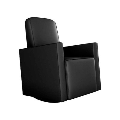 Poltrona De Amamentação Com Balaço E Puff Premium Annecy Matrix Sintetico Preto