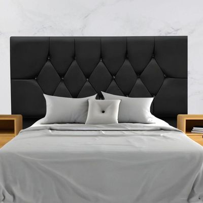 Cabeceira Para Cama Casal 140 Cm Melisse Com Frame Suede Cor:preto