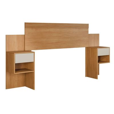 Cabeceira Extensiva Box Manchester Com 2 Mesas De Cabeceira Cinamomo Off