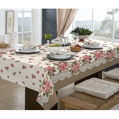Toalha Mesa Quadrada Bella Mesa 140x140cm Sortido Raner