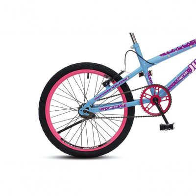 Bicicleta Jully Aro 20 Aero 36 Raias, Freios V-brake Dianteiro E Traseiro, Suporte De Guidão Down Hill E Cestinha