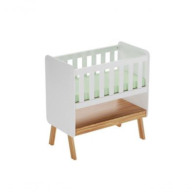 Miniberço Guti Retrô - Moveis Peroba Amendoa-branco