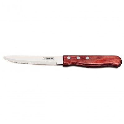 Faca Jumbo Tramontina 5 Aço Inox Cabo Vermelho Polywood