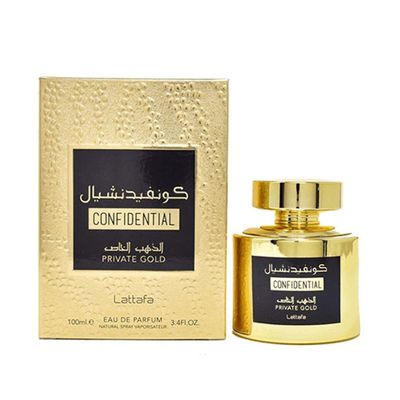 Lattafa Confidential Private Gold Eau De Parfum - Perfume Unissex 100ml