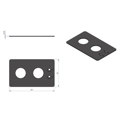 Vidro Preto Para Cooktop 2 Bocas Nardelli Preto