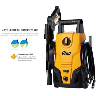 Lavadora De Alta Pressão Wap Eco Fit 2200 1500PSI 110V