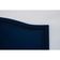 Cabeceira Casal Curva Luxo 140x60 Suede Azul - Tachas Fumê
