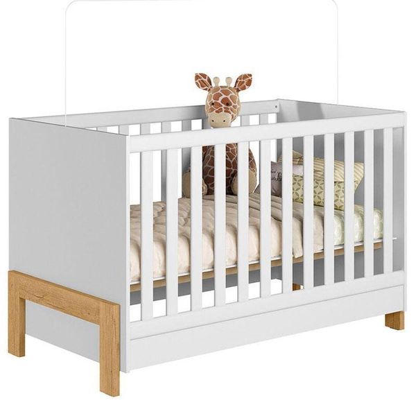Berço Americano Mini Cama Fantasia 4300 Branco Acetinado – Qmovi