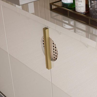 Buffet Aparador 4 Portas Marsala 160cm Pés De Ferro - Lukaliam Móveis