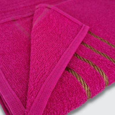 Jogo de Toalhas 8 peça Coleção Montreal 100% Algodão Rosa+Cinza