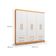 Guarda-Roupa Casal Majestic 6 Portas 6 Gavetas Off White e Freijó