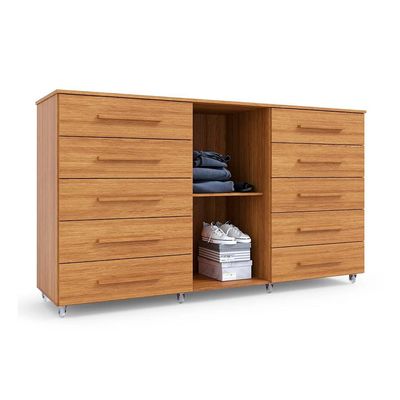 Cômoda Imperial 1 Porta 10 Gavetas Freijó