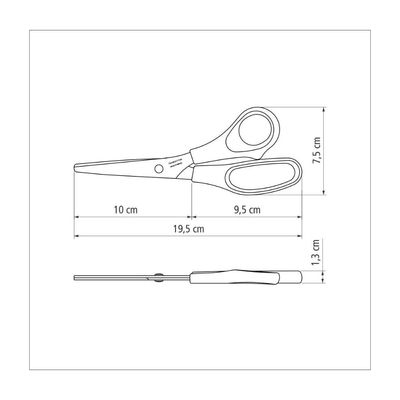 Kit 3 Tesoura uso geral 7"