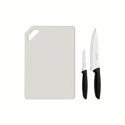 Conjunto Para Carnes E Legumes Tramontina Plenus 3 Peças Preto