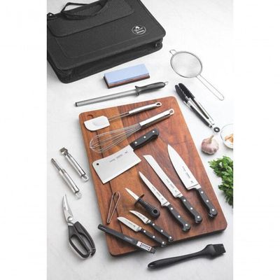 Kit Chef Tramontina Century Com Lâminas Em Inox Com Maleta 20 Peças