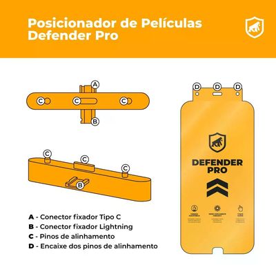 Película para iPhone 7 Plus / 8 Plus - Defender Pro - Preta - Gshield