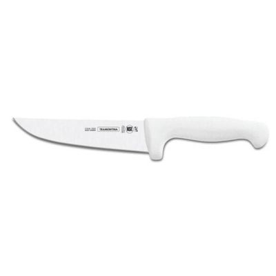 Faca Para Carne 7 Tramontina Profissional Com Lâmina Em Aço Inox E Cabo Em Polipropileno Branco