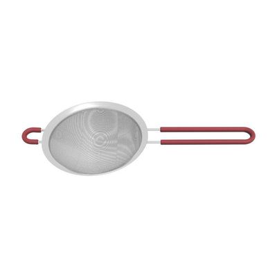 Peneira Tramontina Softta Vermelho Em Aço Inox Com Cabo De Polipropileno 16cm