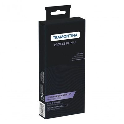 Tesoura Para Cabelo Tramontina Em Aço Inox Com Fio Navalha 5"