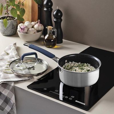 Panela Tramontina Romagna Aço Inox E Alumínio 16cm Com Revestimento Cerâmico Black Stone
