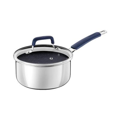 Panela Tramontina Romagna Aço Inox E Alumínio 16cm Com Revestimento Cerâmico Black Stone