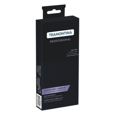 Tesoura Para Cabelo Tramontina Em Aço Inox Com Fio Laser 6"