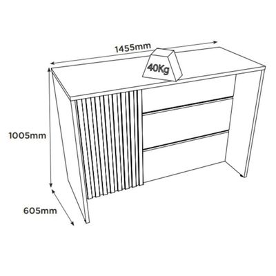 Bancada Para Cozinha Gourmet Requinte Henn Branco